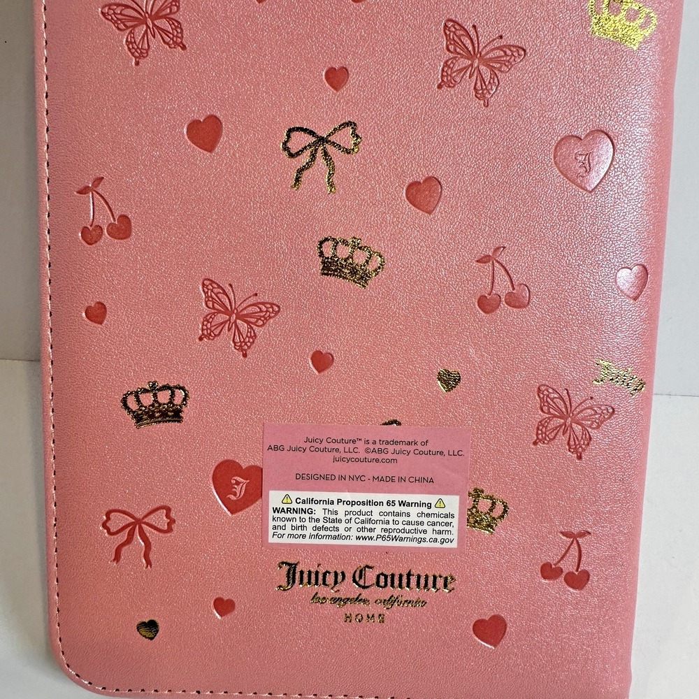 Juicy Couture 2026-2027 Zip Planner Journal Gold Crown Pen 18 Month New - Picture 6 of 8
